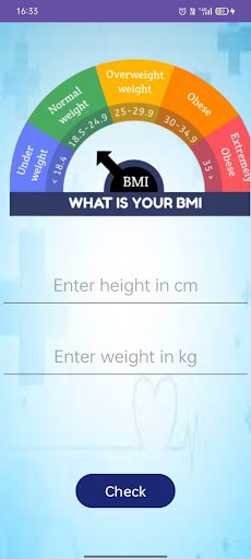 BMI Calculator Screen 2