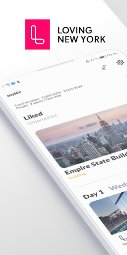 Android application Loving New York Travel Guide screenshort