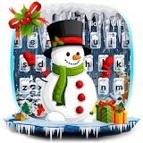 Cute Christmas Snowman Keyboard theme icon