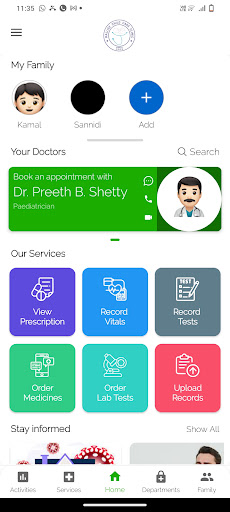 Android application Mallige Child Care screenshort