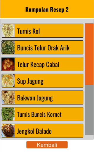 Android application Resep Masakan Sehari-hari screenshort