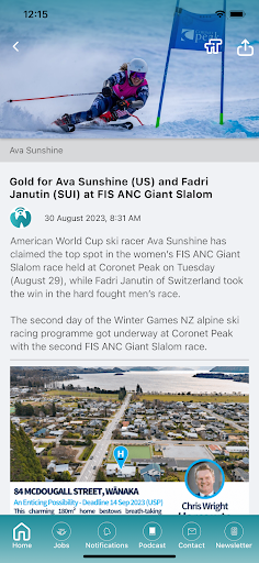 The Wanaka App Screen 3