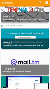 Temporary Email by MailRush