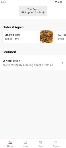 Android application Thai Curry Authentic Cuisine screenshort