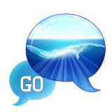 GO SMS - Blue Wave Ocean icon
