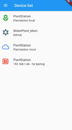 Android application IoT Helper - ESP8266, ESP32 screenshort