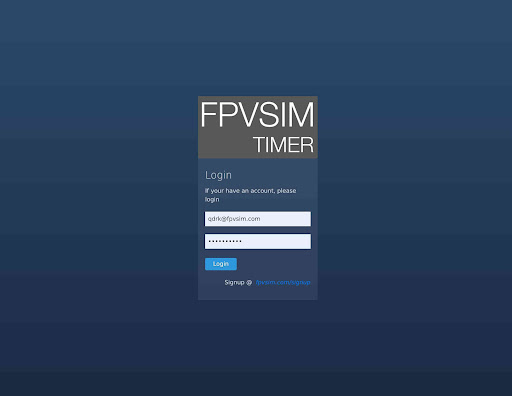Android application FPVSIM Timer screenshort