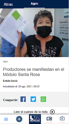 Luz Noticias Network Screen 2