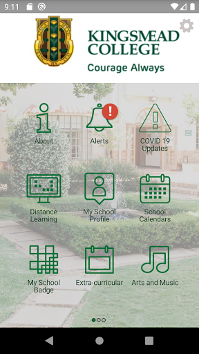 Android application Kingsmead College screenshort
