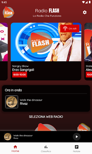 Android application RadioFlash - App ufficiale screenshort