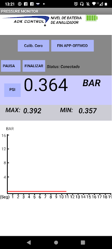 Pressure Analyzer AD360XP Screen 2