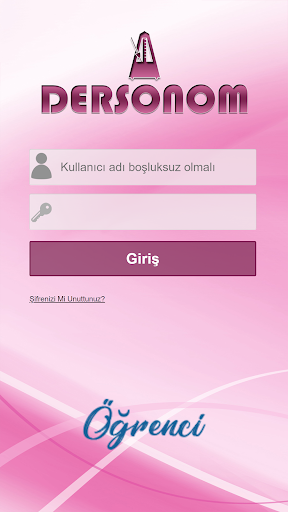 Android application Dersonom Öğrenci Mobil screenshort