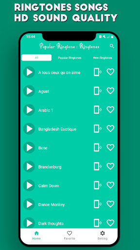 Android application Popular Ringtones - 2024 screenshort