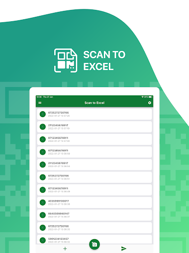 Scan to Excel - QR and Barcode