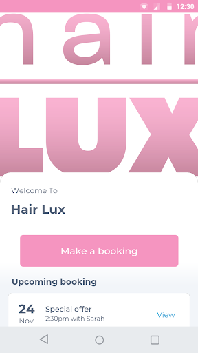 Android application Hair Lux screenshort