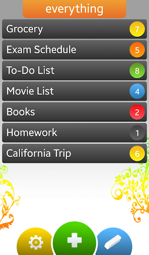 Android application Everything - A To-Do Organizer screenshort