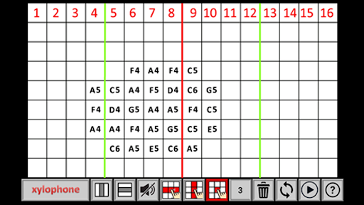 Sound Matrix - Xylophone Screen 3