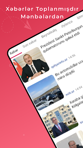 Android application Azərbaycan 24/7-Son Xəbər screenshort