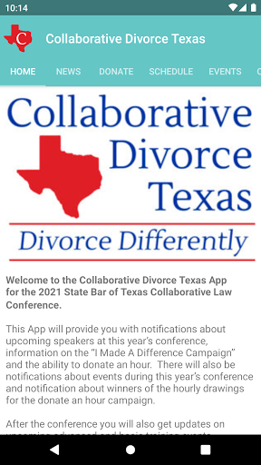 Android application Collaborative Divorce Texas screenshort