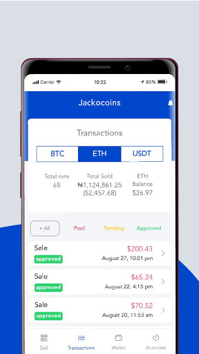 Jackocoins - Sell BTC, ETH, U Screen 3