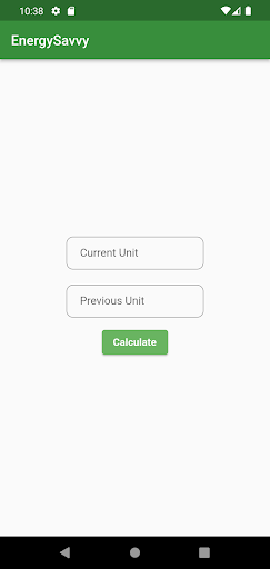 Android application EnergySavvy screenshort