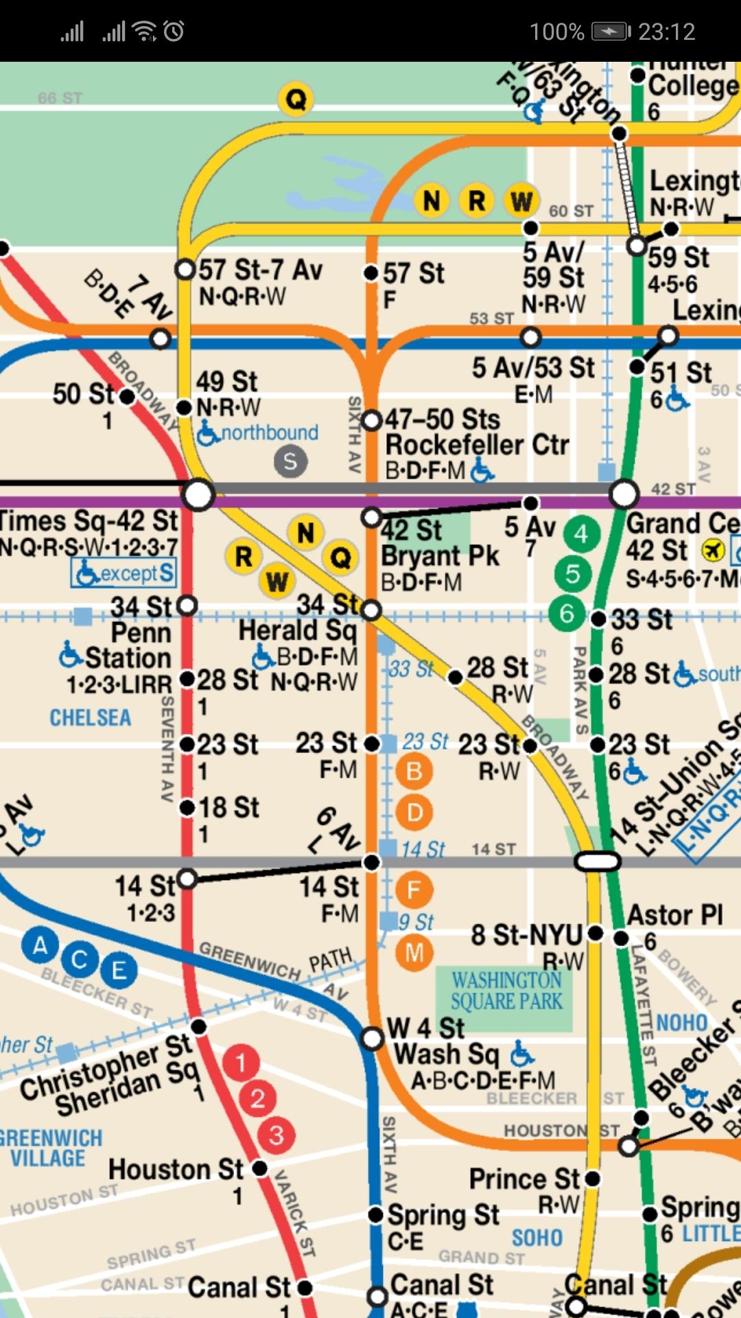 Android application New York City Metro Map screenshort