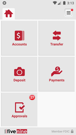 Bank Five Nine Business Mobile Screen 3