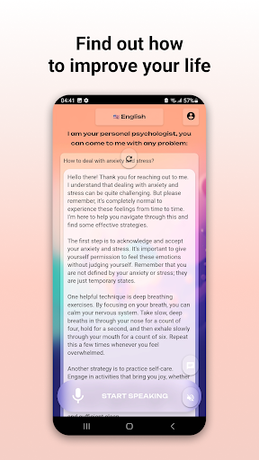GPT based Psychologist - MyPsy Screen 3