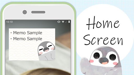 Android application Sticky Note Pesoguin Memo screenshort