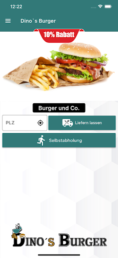 Android application Dino's Burger screenshort