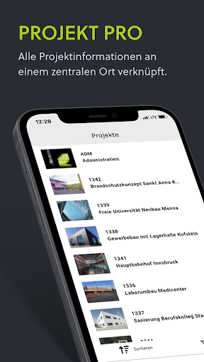 Android application PROJEKT PRO screenshort