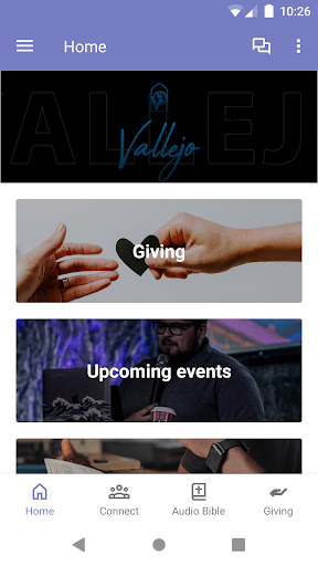 Android application Victory Outreach screenshort