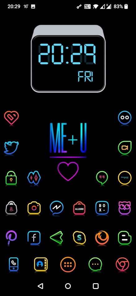 #5. Gradients - Icon Pack (Android) โดย: PhunktasticDesigns
