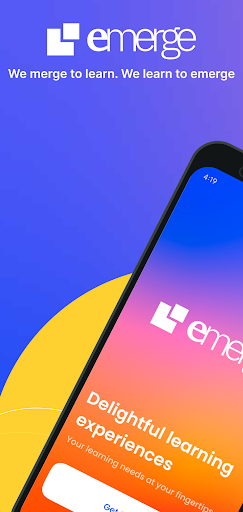 Android application eMerge learning screenshort