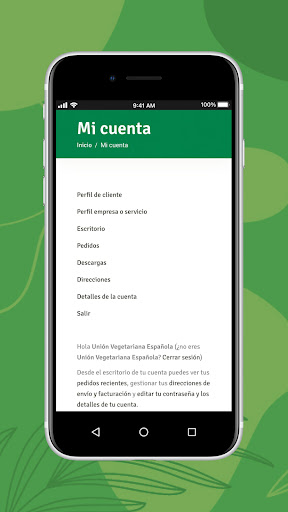 Union Vegetariana Española Screen 2