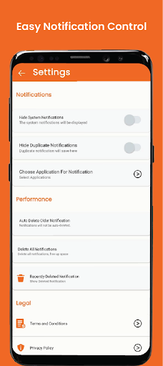 Notify Notification history
