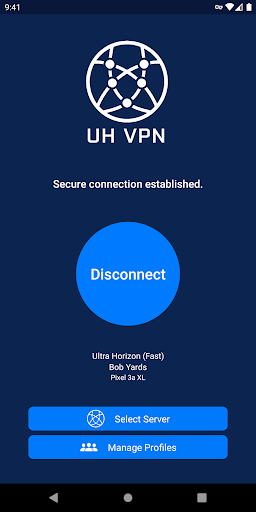 UH VPN Screen 2