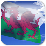 3D Welsh Flag icon