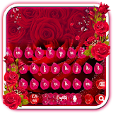Beautiful Red Rose petals Keyboard icon