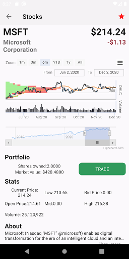 Stock Market Trading Screen 3