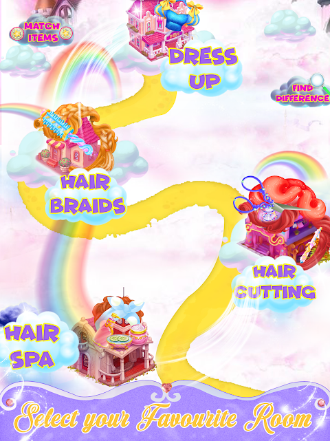 女の子のための王女のヘアゲームのおすすめ画像5