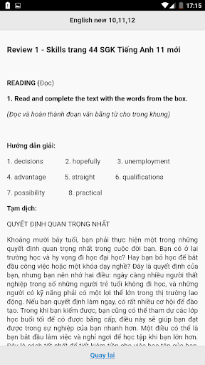Học tốt tiếng anh lớp 10, 11, Screen 3