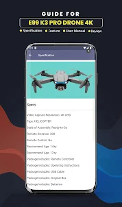 E99 K3 PRO Drone 4K App Guide