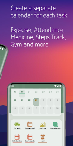 X Calendar : Track Everything Screen 2