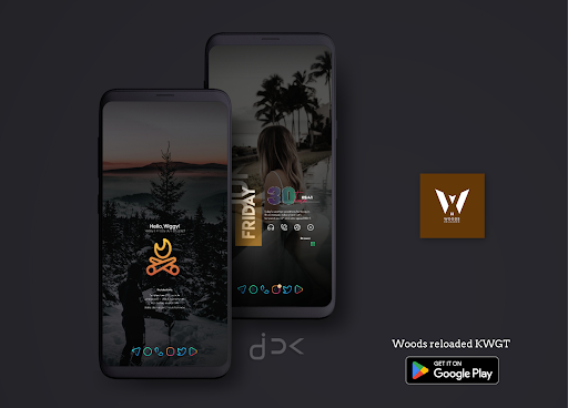 Android application Woods reloaded kwgt screenshort