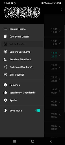 Esmaül Hüsna Vakitleri ve Zikri 2.8 screenshots 2