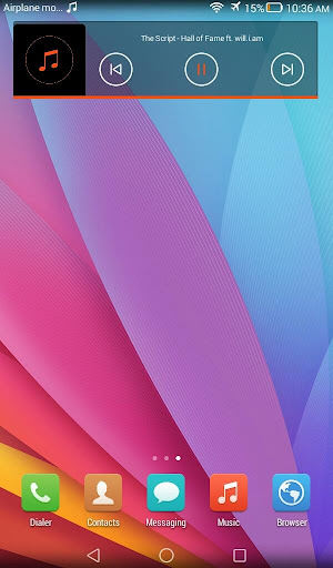 Alternate Music Widget Screen 2