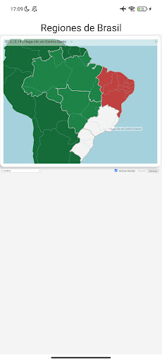 Regiones de Brasil Juego Mapa Screen 2