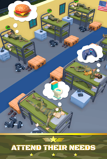 Idle Army Tycoon Military Base Screen 2