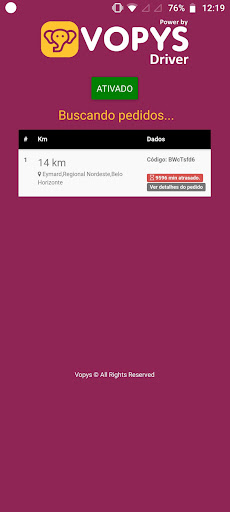 Vopys Driver Screen 3